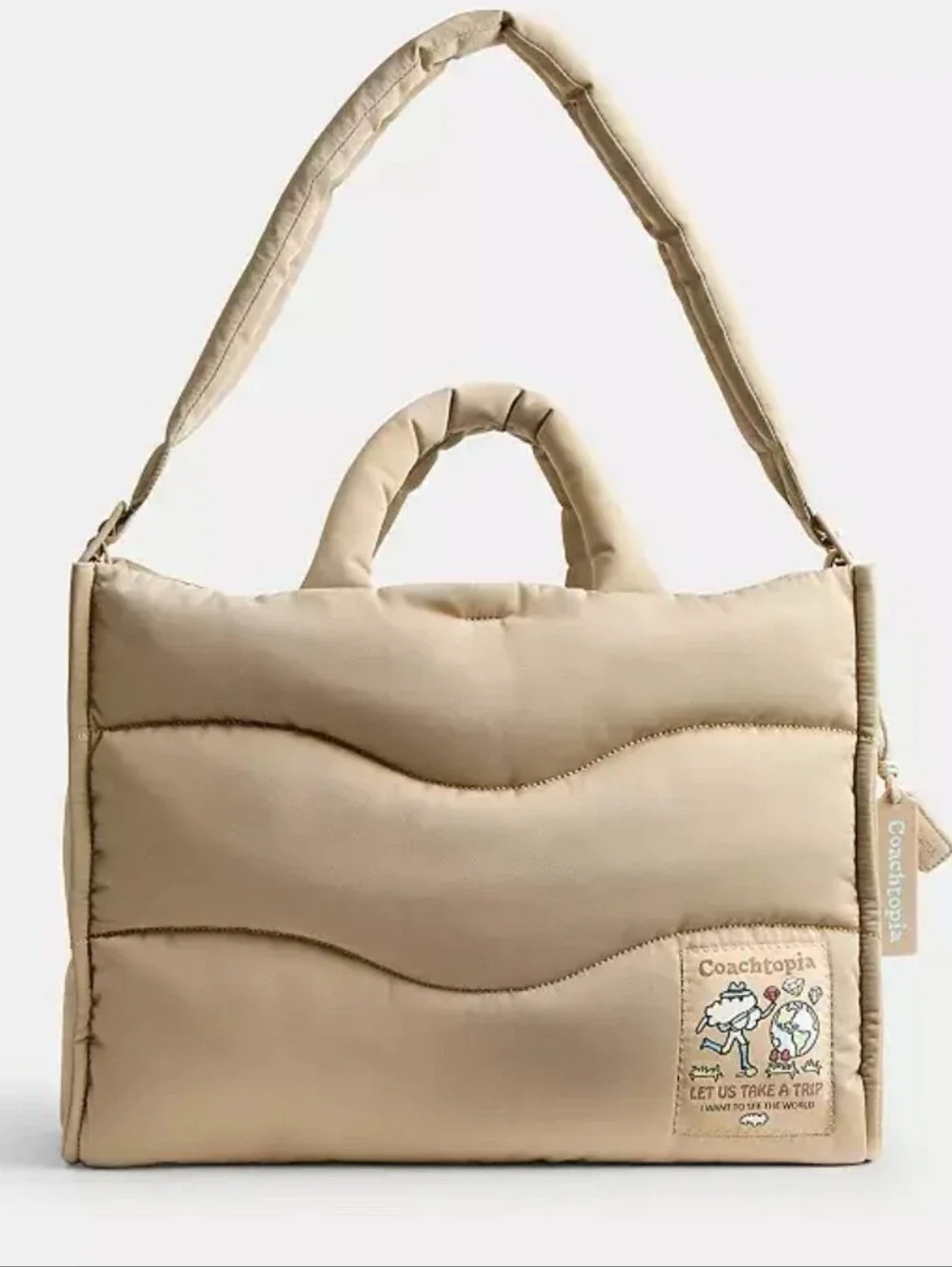Coachtopia Loop Tote with Wavy Quilting